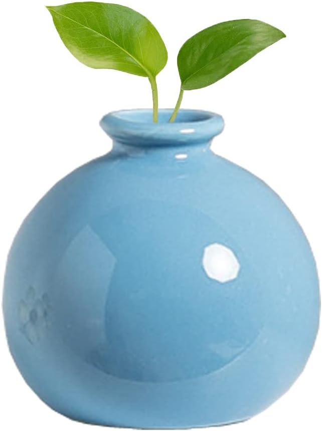 Luxury Modern Small Bud Vases Mini Ceramic Flower Vases/Desktop Art Vase Plant Pot/Micro Landscape Vases for Office Home Living Decor #1