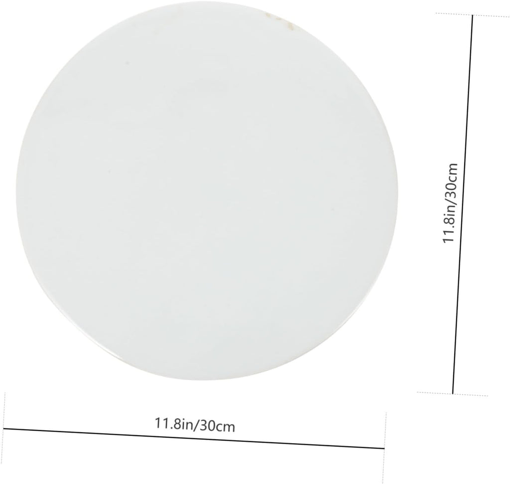Unfinished Blank Ceramic Plate DIY Art Adornment for Hand Painting Smooth Surface for Creative Projects for Artists Paintable Ceramic Decor