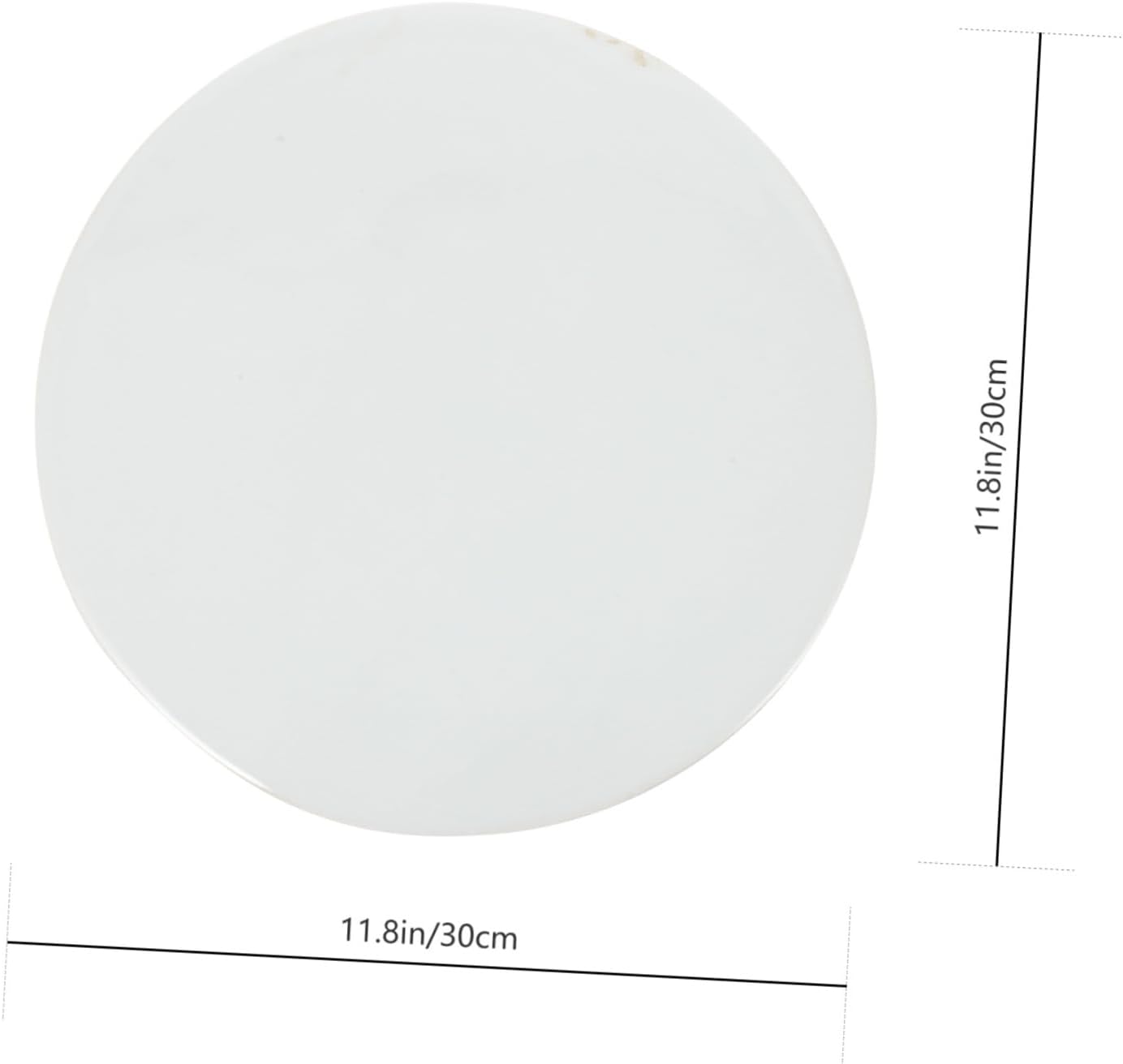 Unfinished Blank Ceramic Plate DIY Art Adornment for Hand Painting Smooth Surface for Creative Projects for Artists Paintable Ceramic Decor