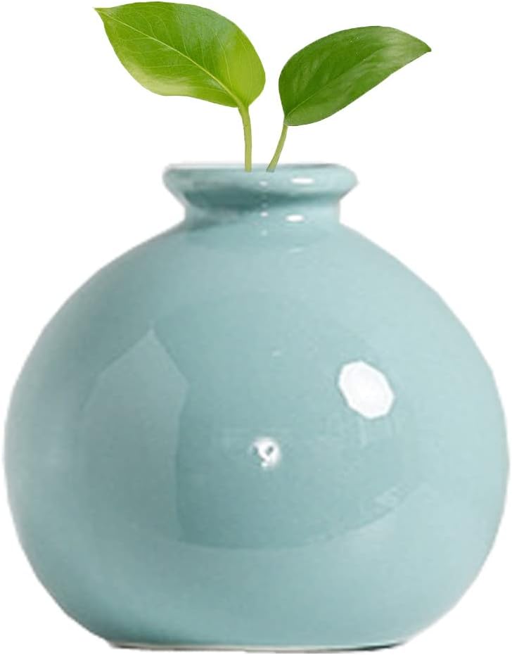 Luxury Modern Small Bud Vases Mini Ceramic Flower Vases/Desktop Art Vase Plant Pot/Micro Landscape Vases for Office Home Living Decor #1