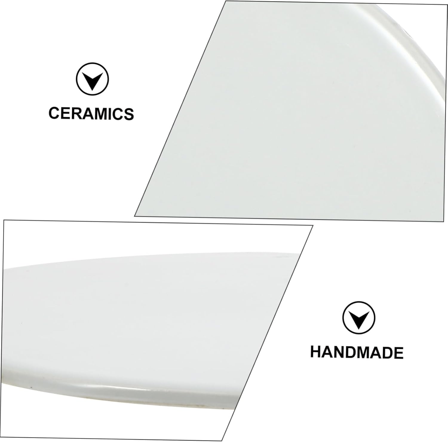 Unfinished Blank Ceramic Plate DIY Art Adornment for Hand Painting Smooth Surface for Creative Projects for Artists Paintable Ceramic Decor