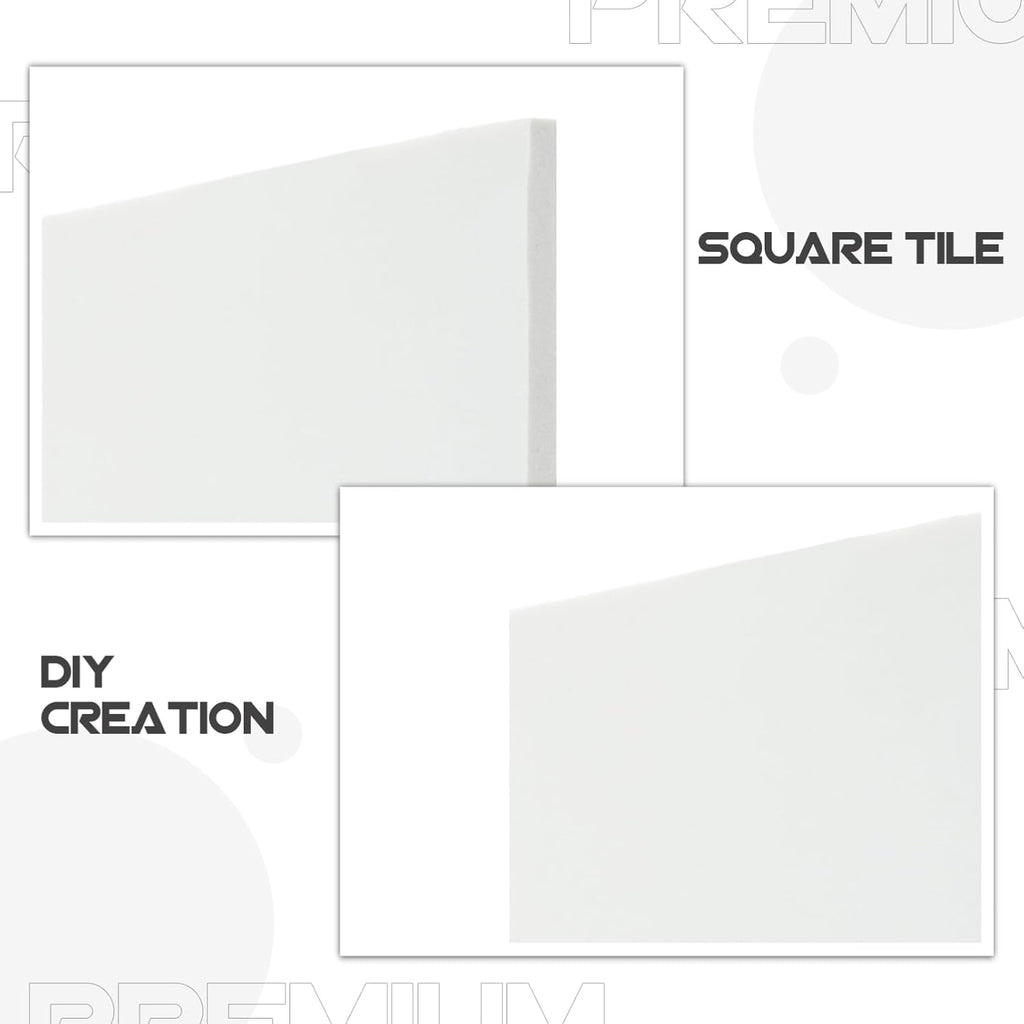 Hand-Painted Ceramic Chip Tile for DIY Crafts Art Projects Versatile Blank Plate for Home Decor Fade-Resistant Surface for Creative Painting