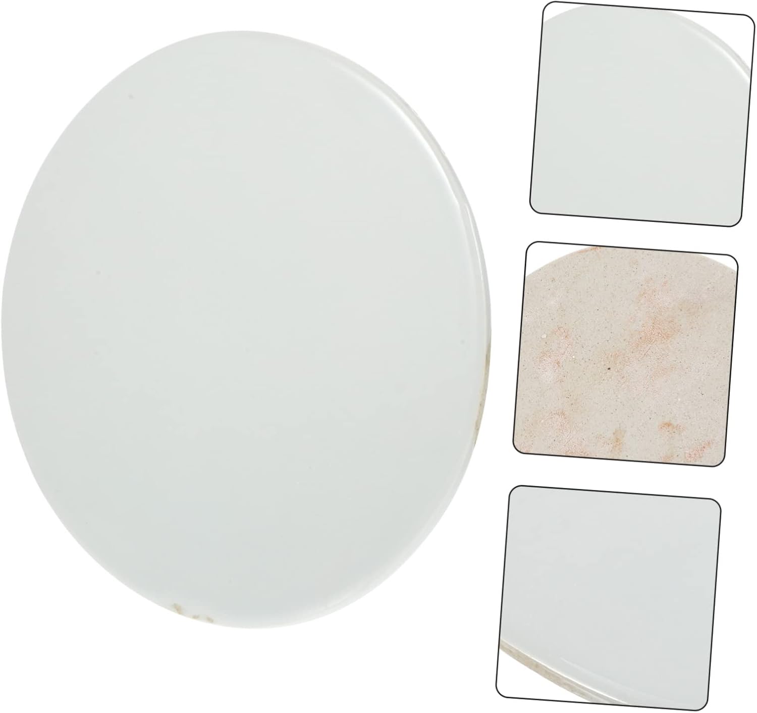 Unfinished Blank Ceramic Plate DIY Art Adornment for Hand Painting Smooth Surface for Creative Projects for Artists Paintable Ceramic Decor