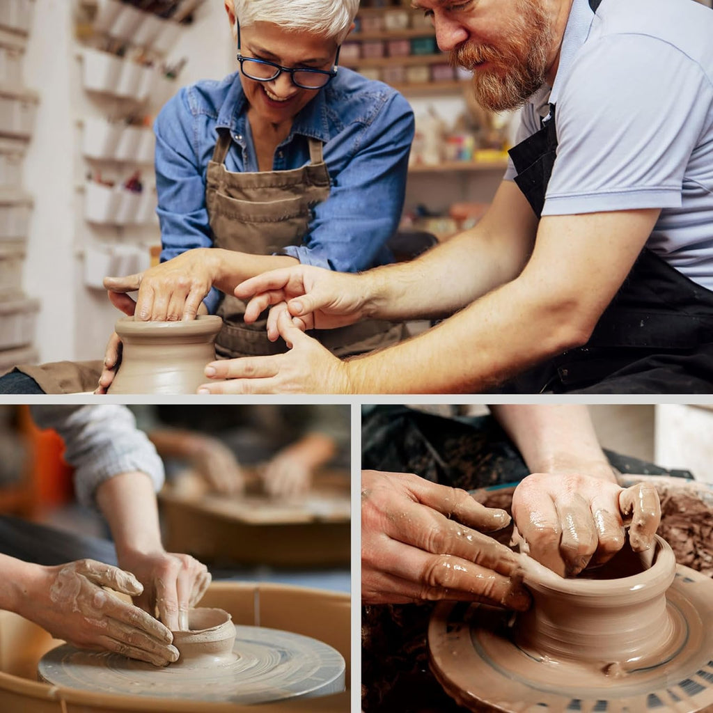 White Ceramic Vase, GUKJOB Small Cute Flower Vase for Pampas Grass, Home, Living Room, Dining Table, Farmhouse, Office Decor, Bedroom, Table, and Kitchen Shelf (White)