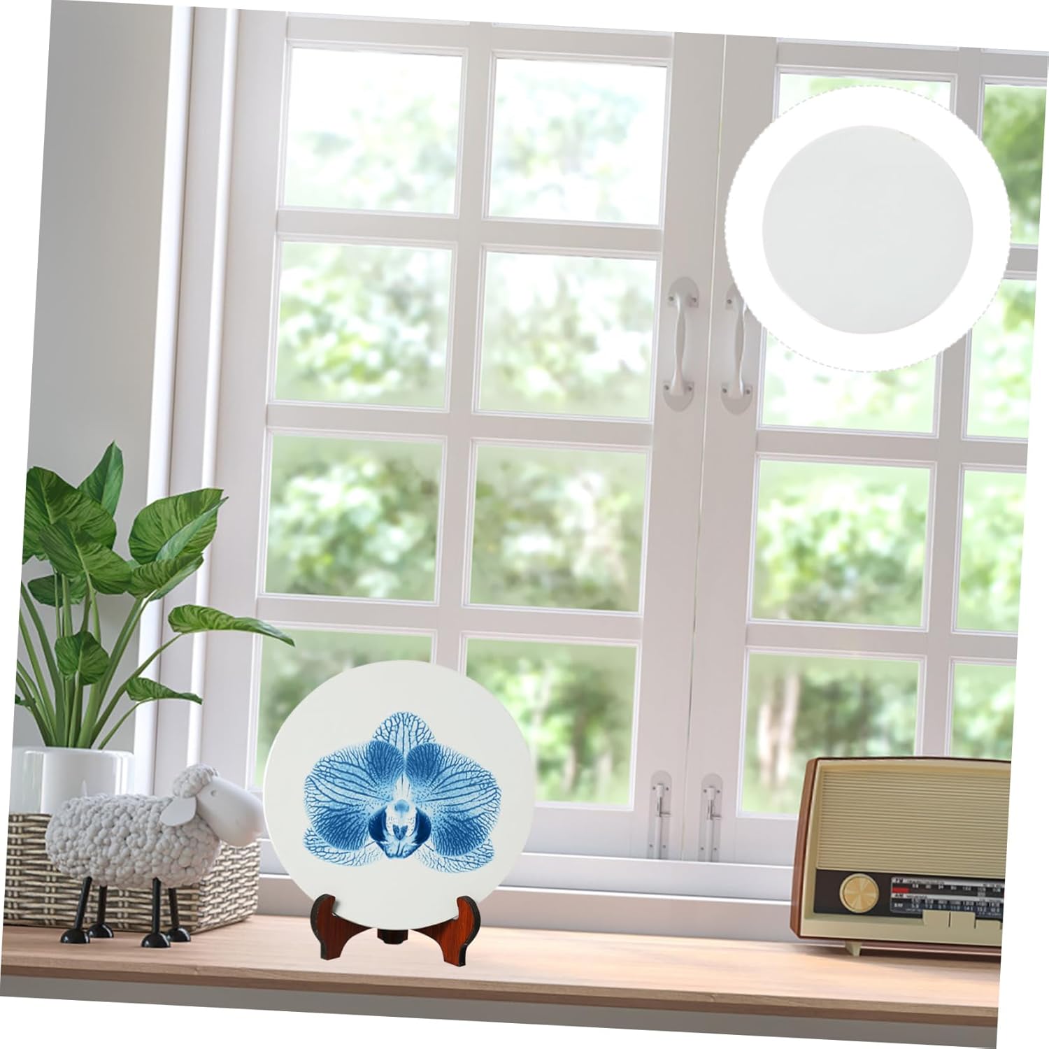 Unfinished Blank Ceramic Plate DIY Art Adornment for Hand Painting Smooth Surface for Creative Projects for Artists Paintable Ceramic Decor