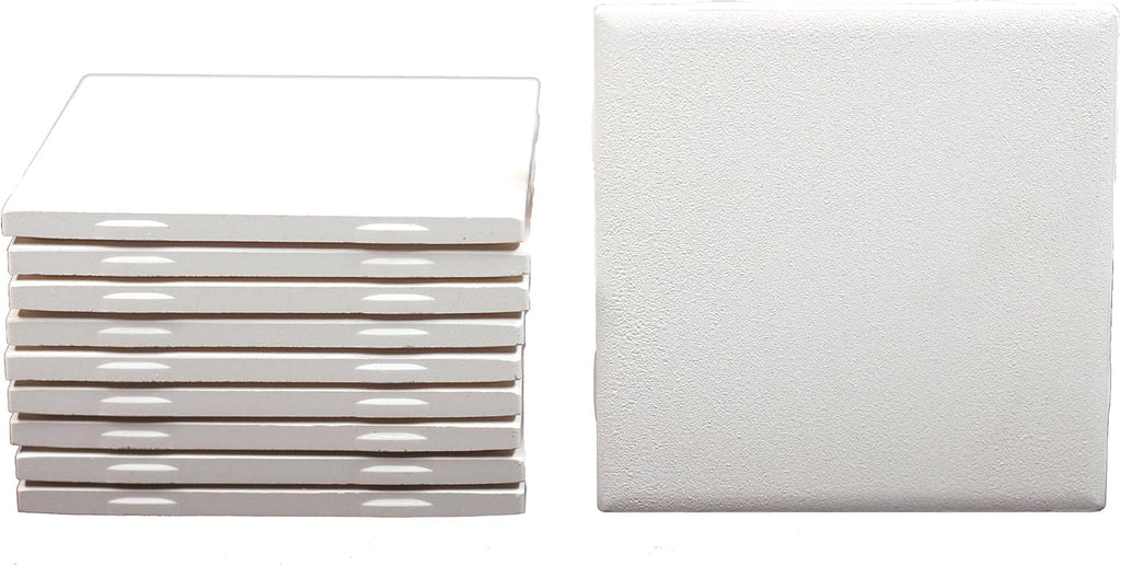 Bisque tiles unpainted use underglazes